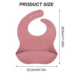 Baberos de silicona para bebés impermeables - alimentación segura