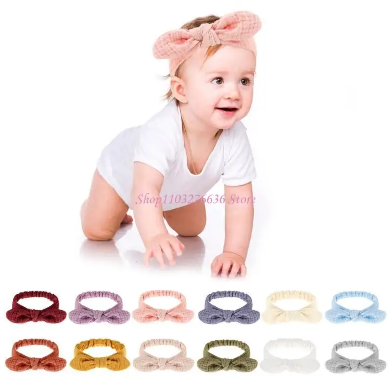 Diademas con lazos grandes para recién nacido – unisex fotos bebé - imagen 5