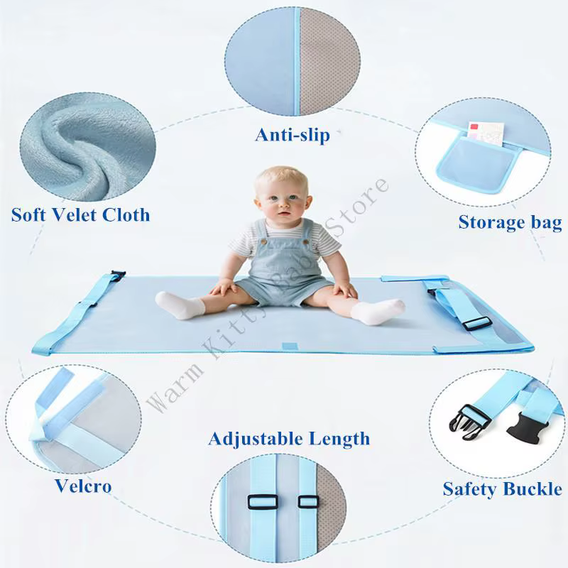 Cama portátil de viaje para avión infantil impermeable antideslizante - imagen 4
