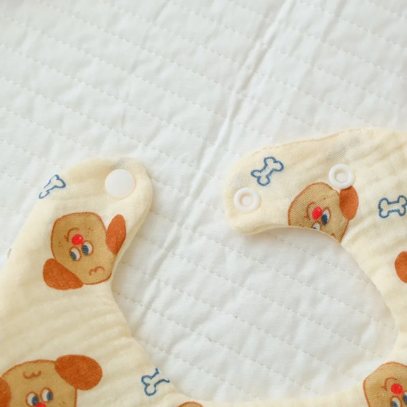Baberos de gasa con forma de pétalo bandana para bebés recién nacidos
