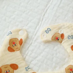 Baberos de gasa con forma de pétalo bandana para bebés recién nacidos