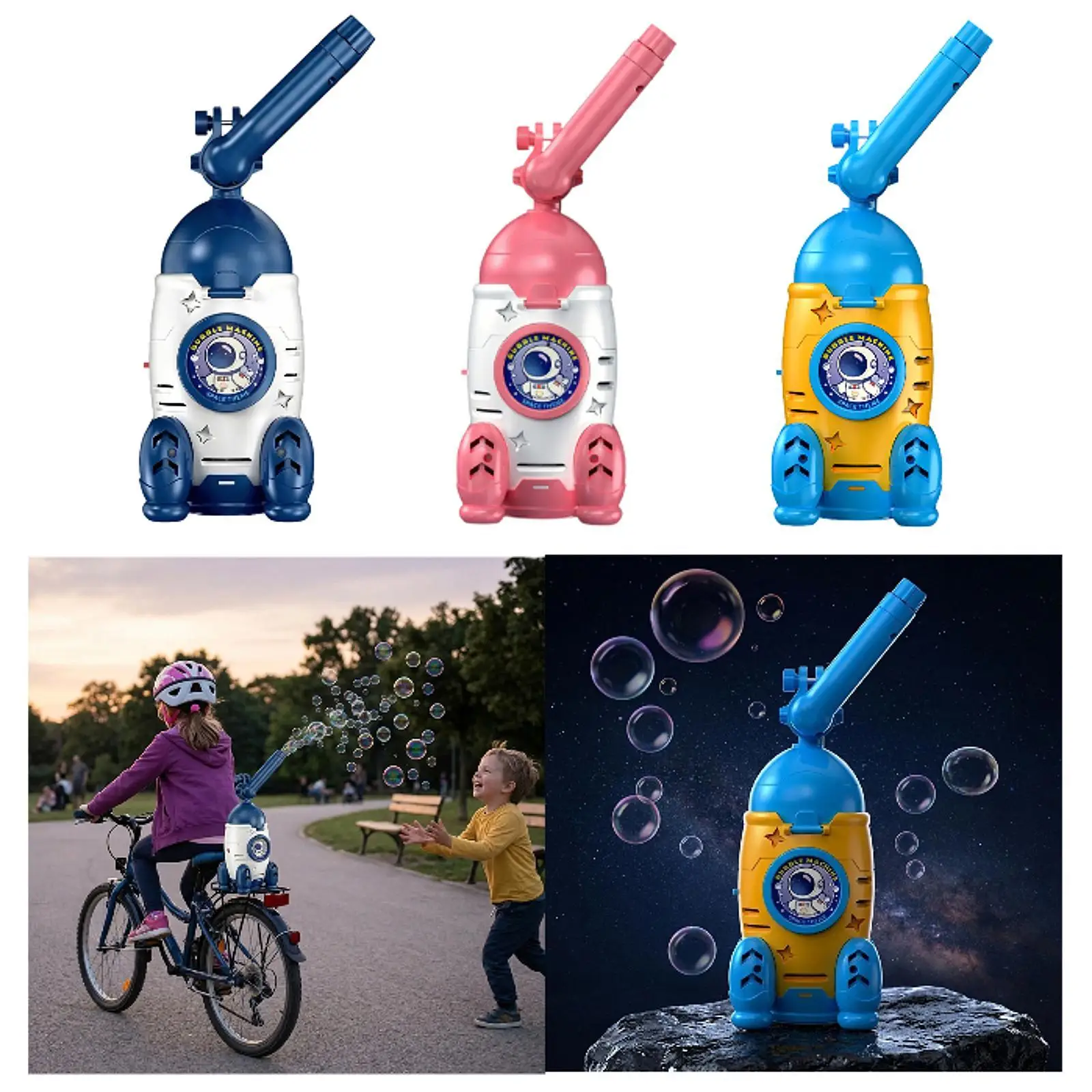 Máquina de burbujas cohete infantil para fiestas - imagen 5