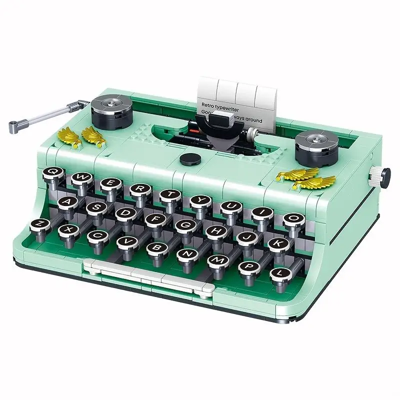 Bloques de construcción tipo máquina escribir juguete educativo - imagen 2