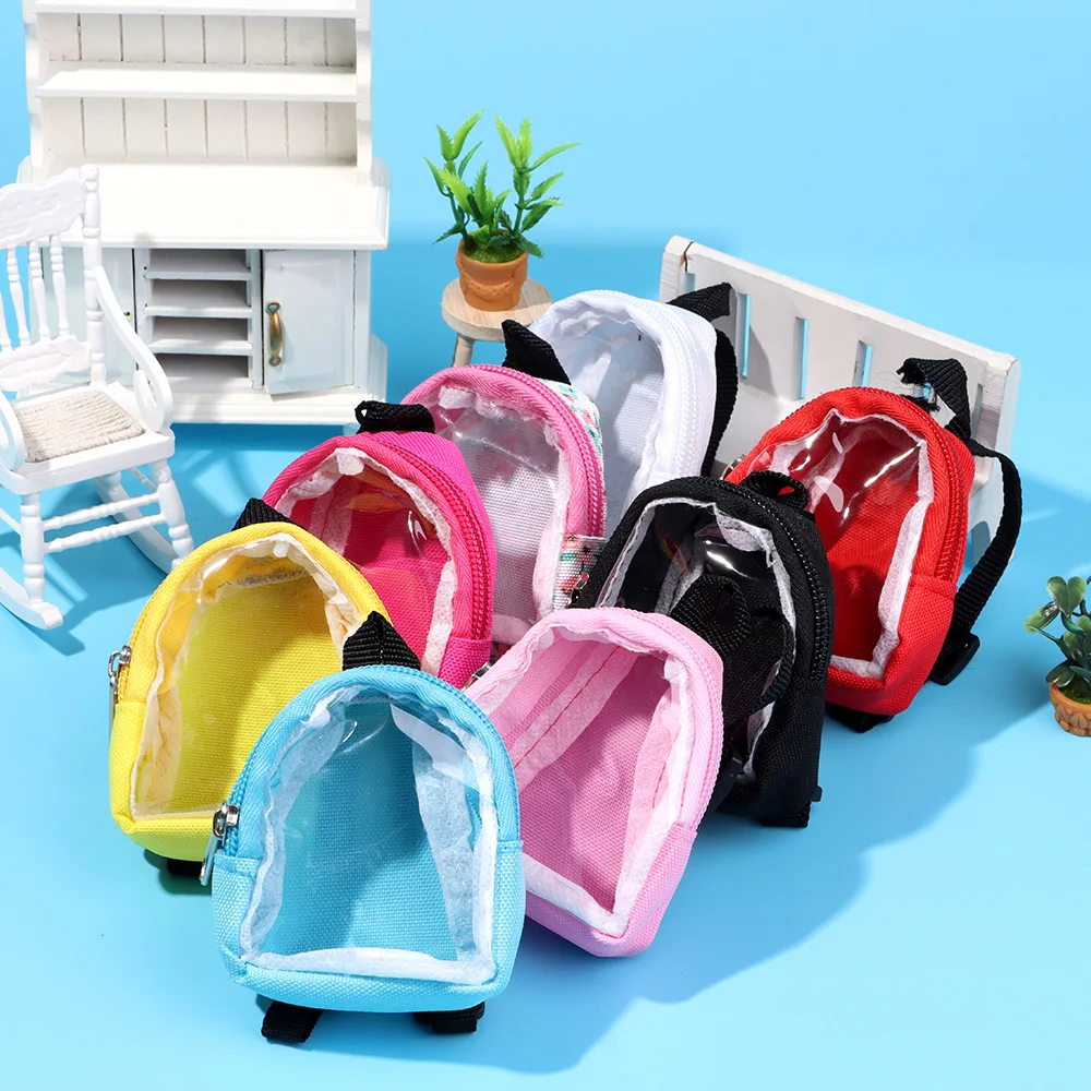 Mini mochila infantil transparente con llavero – Bolsa de viaje - imagen 5