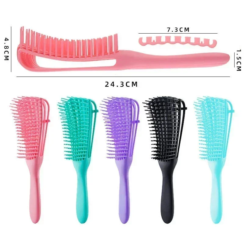 Cepillo desenredante para cabello rizado infantil con masaje suave - imagen 2