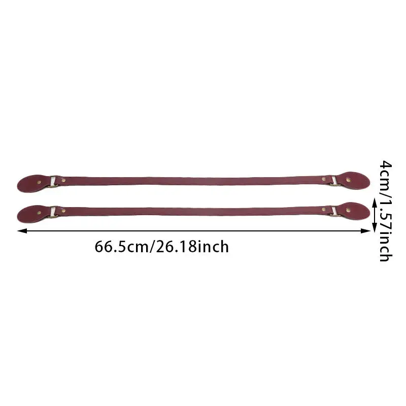 Correa de cuero PU para bolso del hombro ajustable resistente elegante - imagen 3