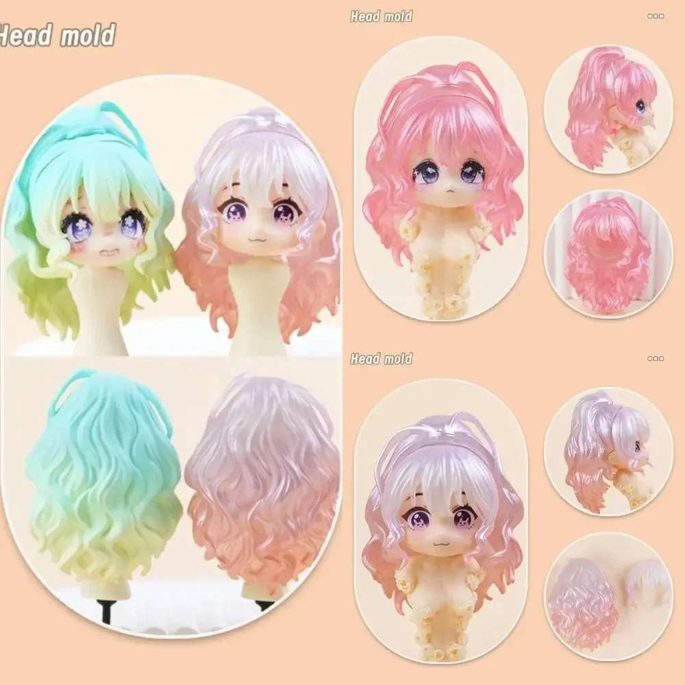 Cabello de recambio y cabeza plástica para muñeca estilo coreano - imagen 4