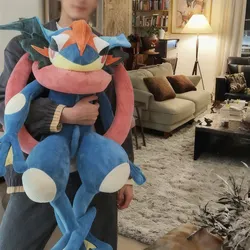 Peluche Pokémon Greninja y Jirachi, gran tamaño para regalos