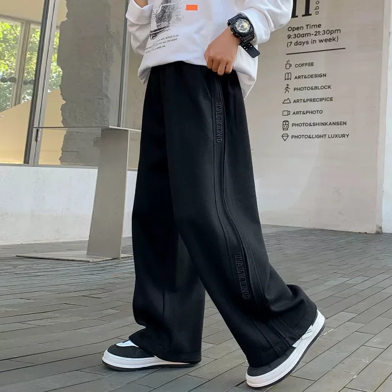 Pantalones de chándal para niños pierna ancha rectos otoño - imagen 4