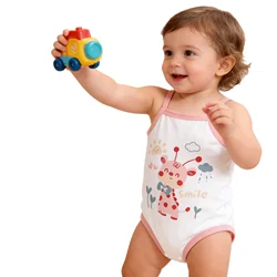Pelele de algodón para niña con estampado de dibujos