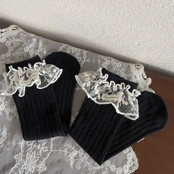MILANCEL calcetines hasta la rodilla de verano con encaje