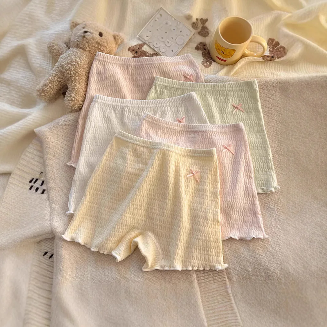 Pantalones cortos de seguridad en algodón para niñas estilo bóxer