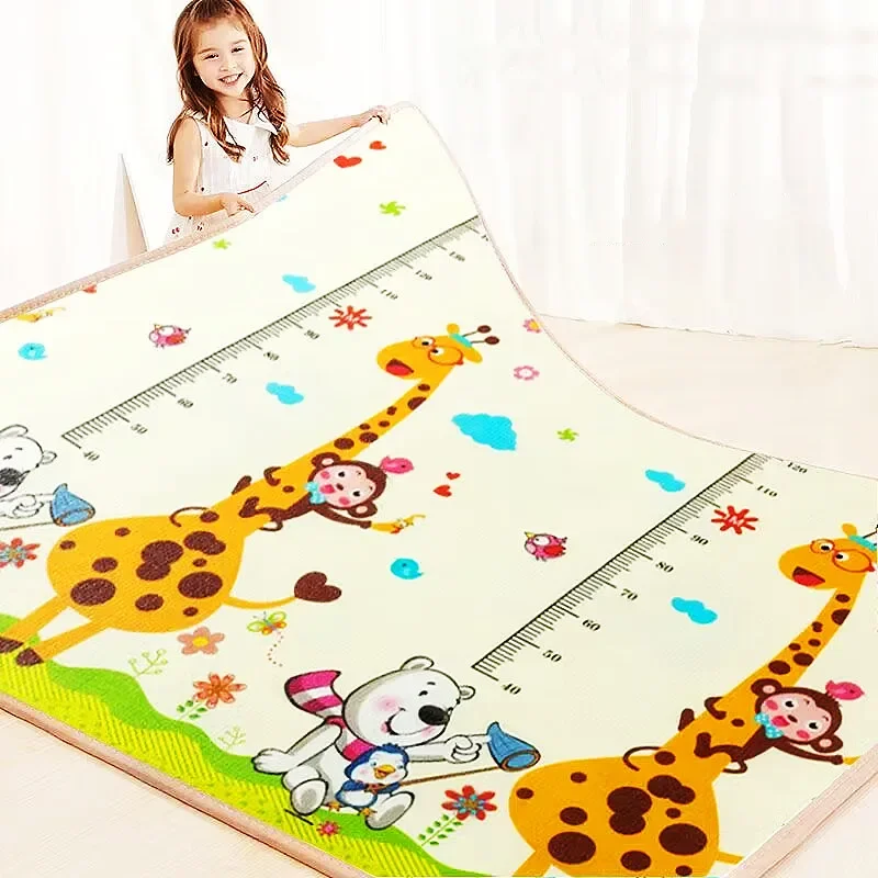 Alfombra de gateo plegable para bebés – Estera grande de juegos segura - imagen 4