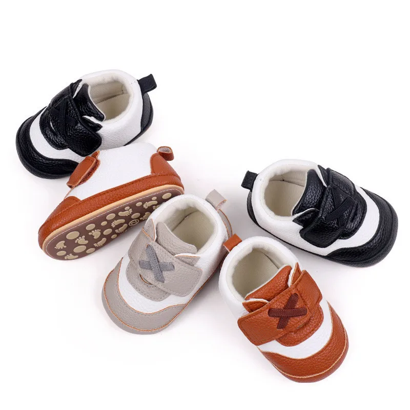 Zapatos de bebé de cuero PU para primeros pasos