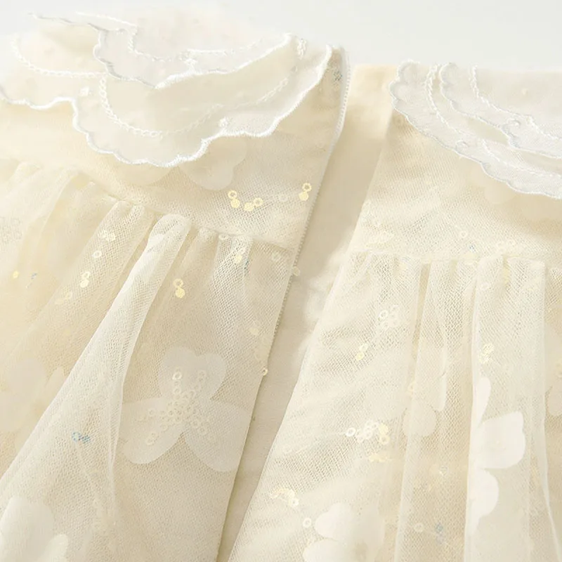 Vestido de verano dos piezas con cuello Peter Pan y flores - imagen 5