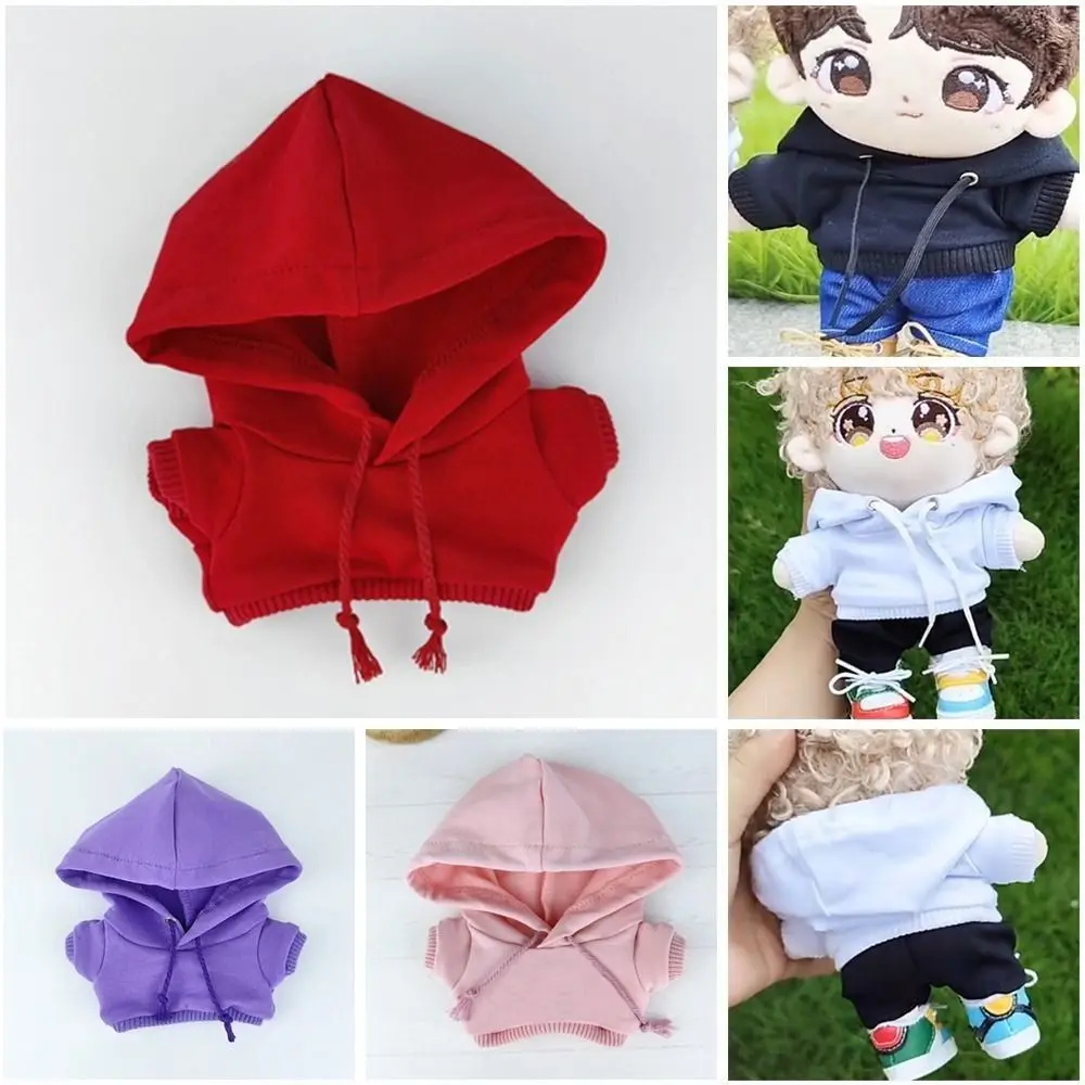 Sudadera con capucha para muñeca en color rosa