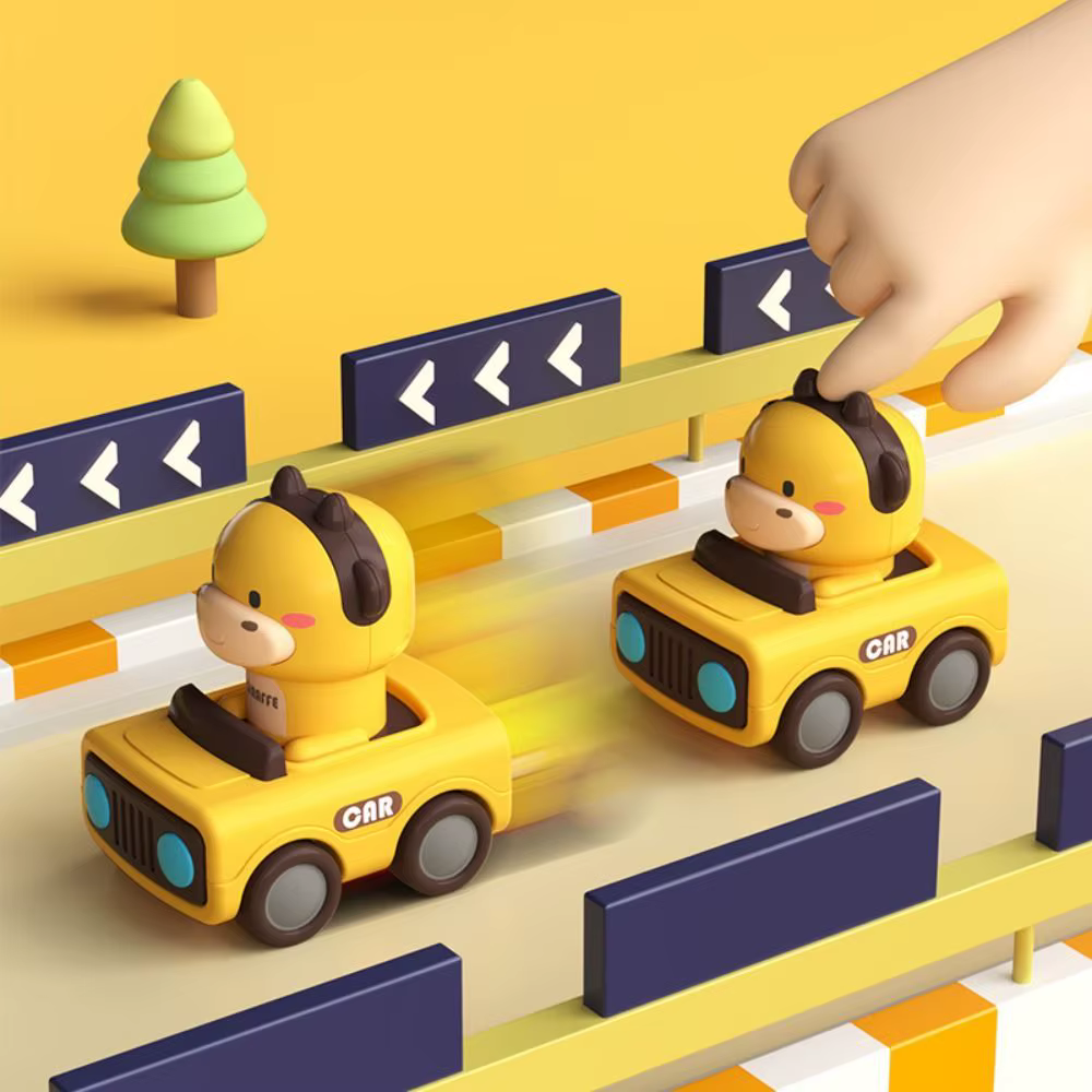 Coche de juguete interactivo para bebés con empuje y fricción - imagen 3
