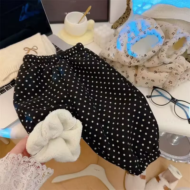 Pantalones de felpa gruesa cálidos para niños y niñas - imagen 3