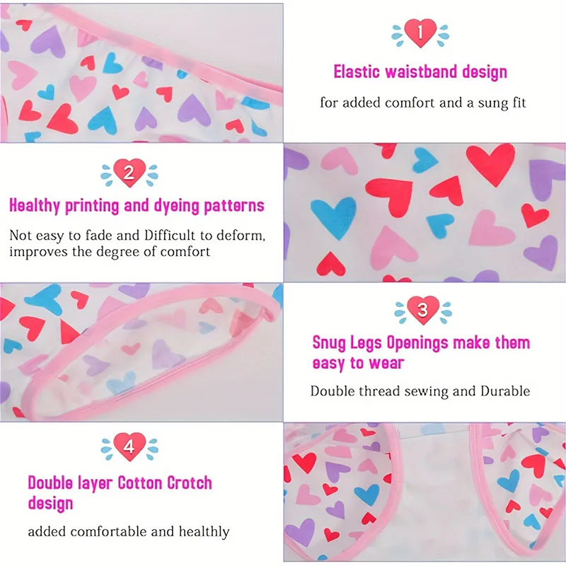 Calzoncillos de algodón con estampado floral para niñas - imagen 5