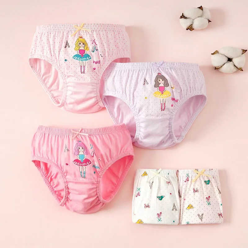 Bragas de algodón para niñas con diseño de princesas - imagen 4