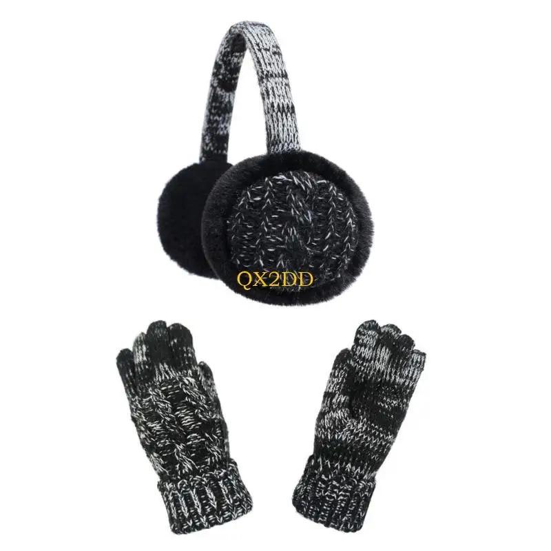 QX2D Guantes de invierno cómodos con orejeras plegables para niños - imagen 5