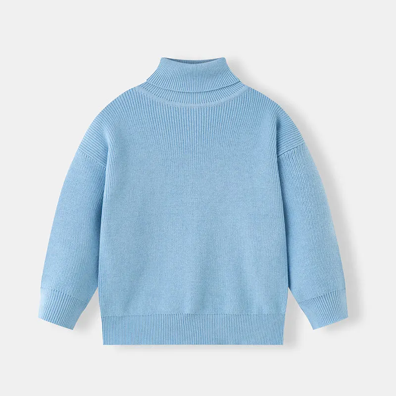 Jersey de punto cuello alto cálido para niños en invierno - imagen 4