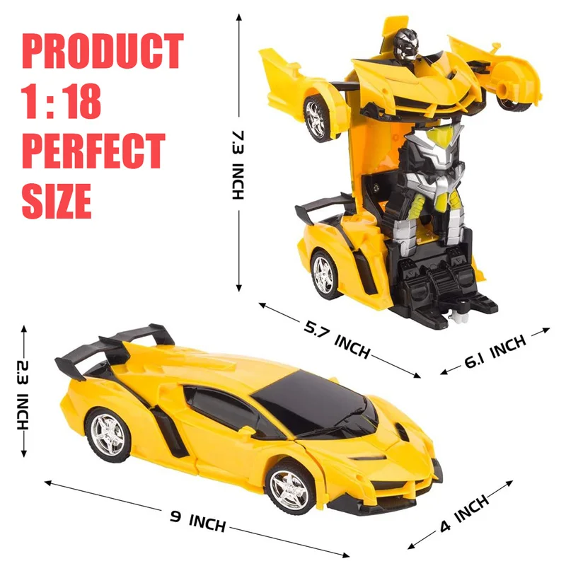 Coche teledirigido transformable en robot para niños - imagen 3