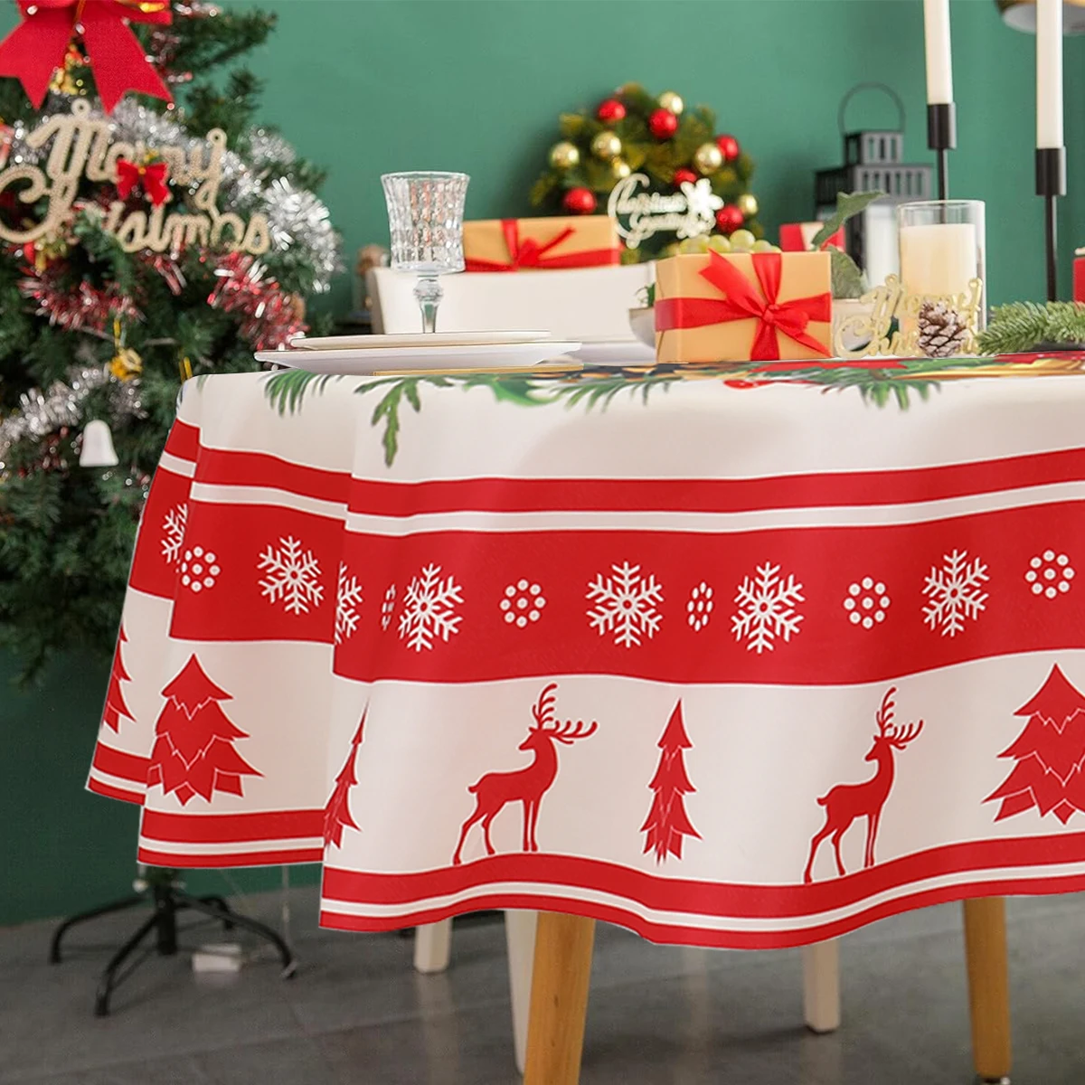 Mantel navideño infantil con diseño de personajes invierno - imagen 5