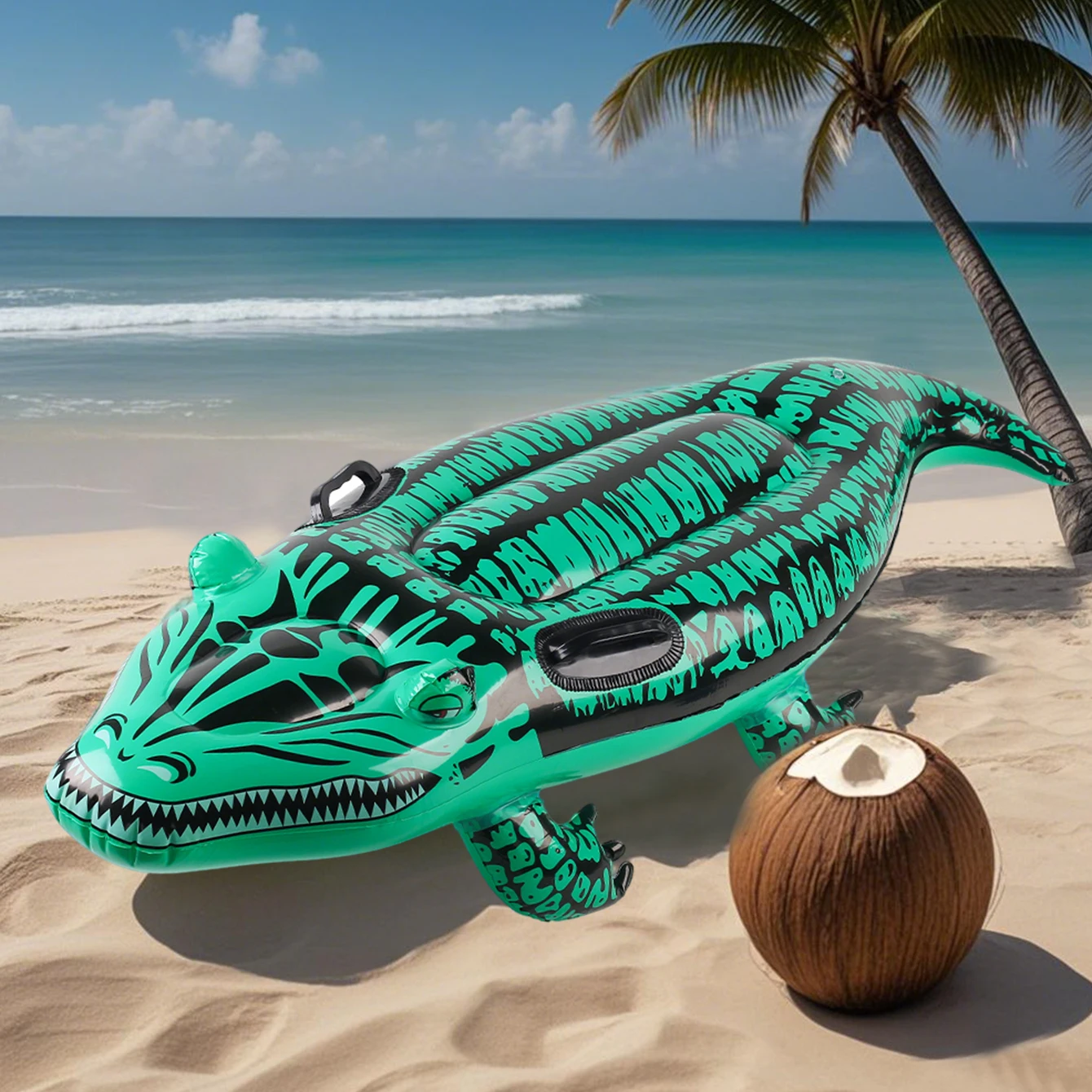 Flotador de cocodrilo para piscina