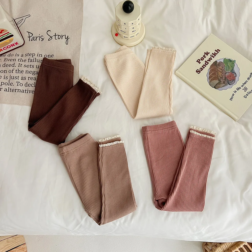 Milangel Leggings encaje elástico - Algodón suave para bebé - imagen 4