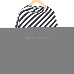 Funda bufanda para cochecito con rayas diagonales