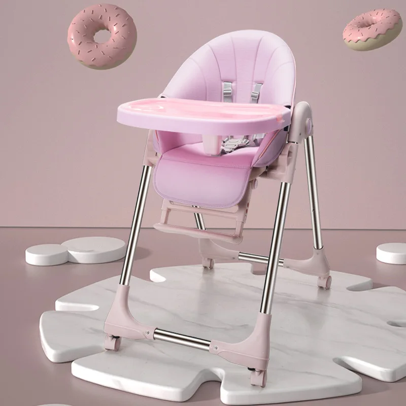 Silla alta plegable para bebés y niños - asiento comedor portátil - imagen 4