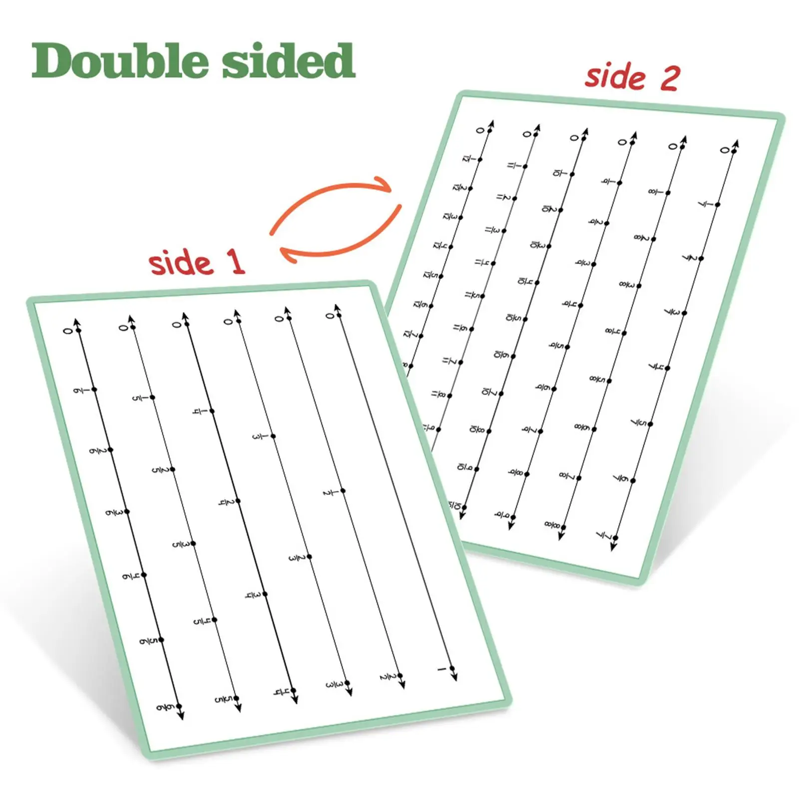 Tablero de fracciones doble cara para aprendizaje en seco - imagen 5