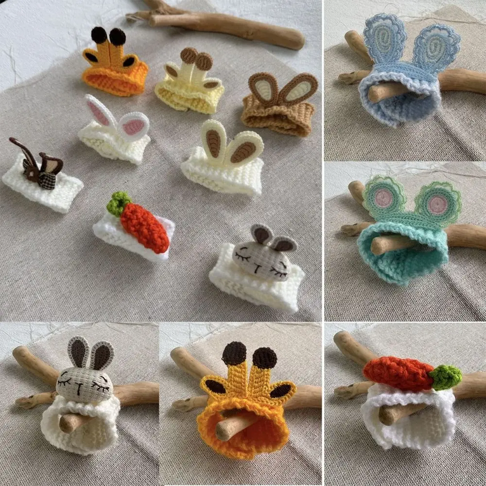 Sombrero tejido de algodón para muñecas animal – Color caramelo - imagen 5