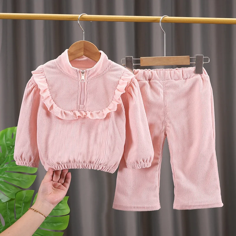 Conjuntos de otoño para niñas – Sudadera manga larga y pantalones - imagen 2