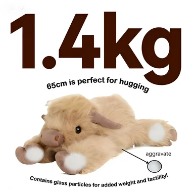Peluche vaca Highland grande, juguete suave para regalar - imagen 2