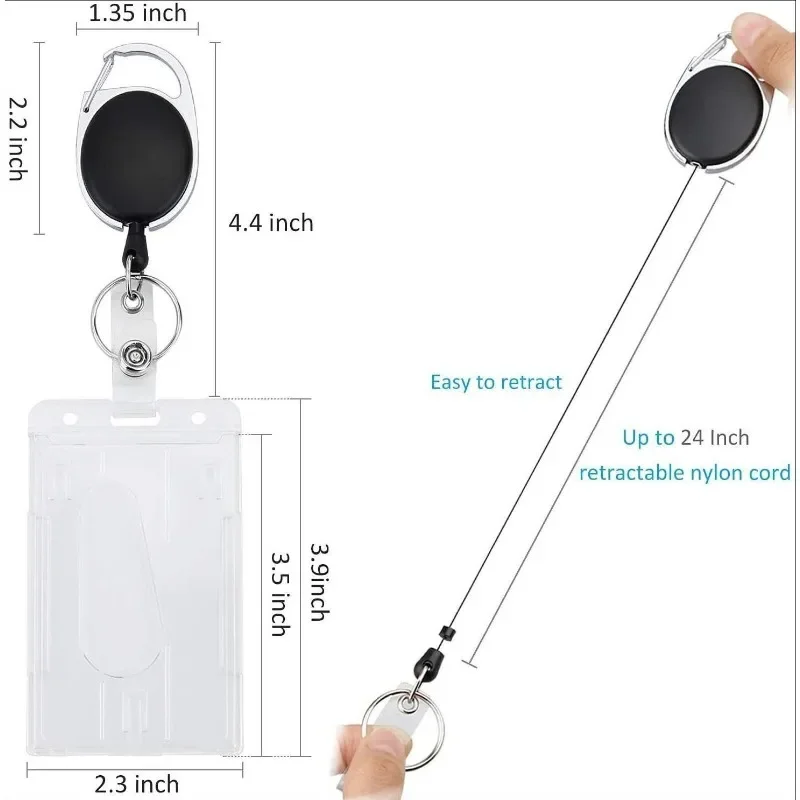 Funda protectora de acrylico para tarjetas de identificación – 1 unidad resistente - imagen 5