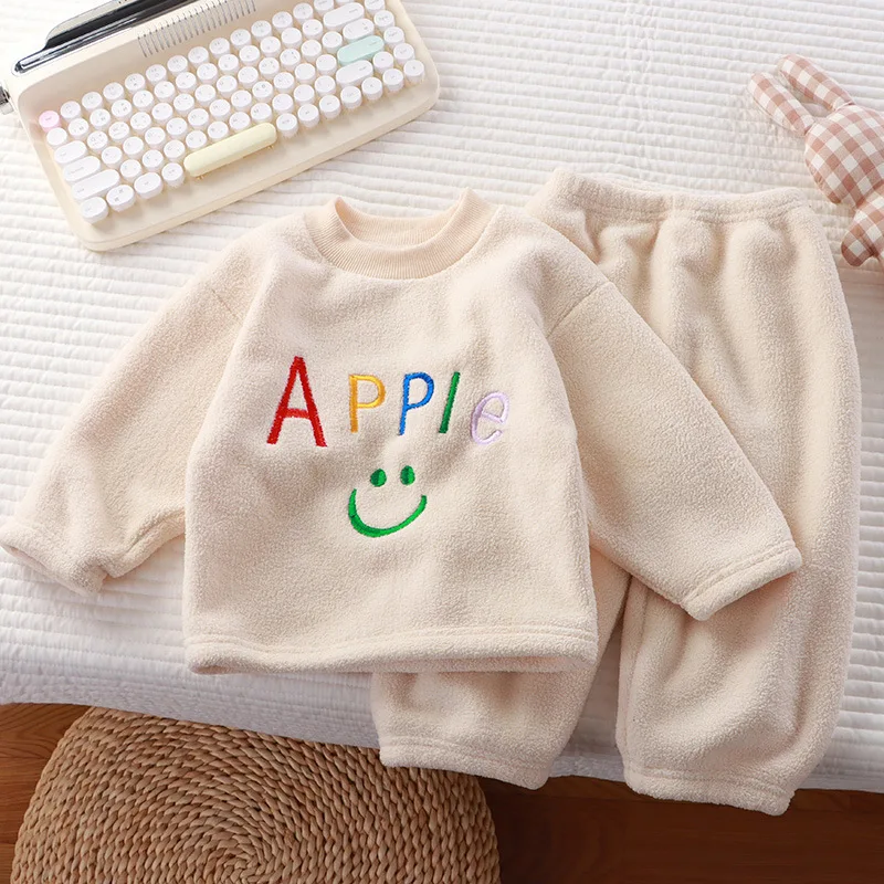 Conjunto pijama franela invierno niños dos piezas - imagen 2