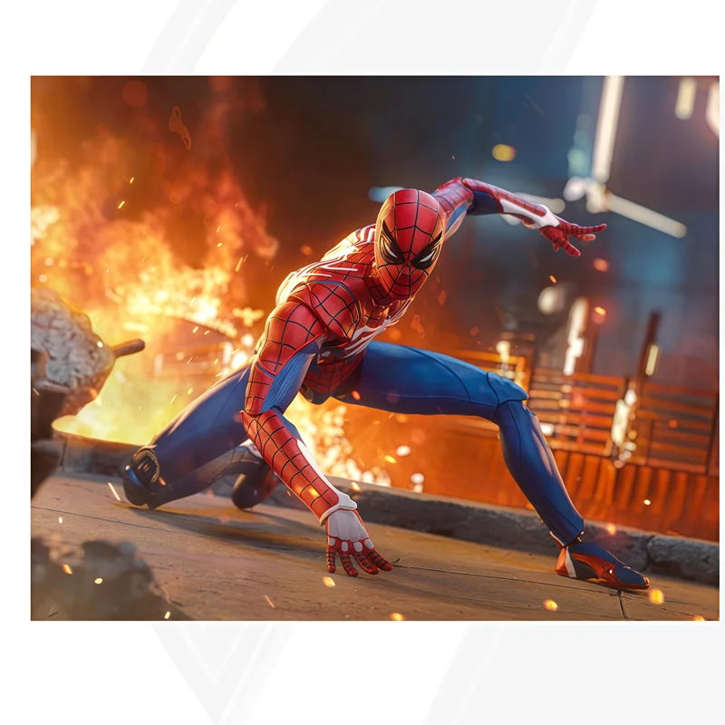 Figura de acción Spider-Man Peter Parker PS4 articulada para regalo - imagen 4