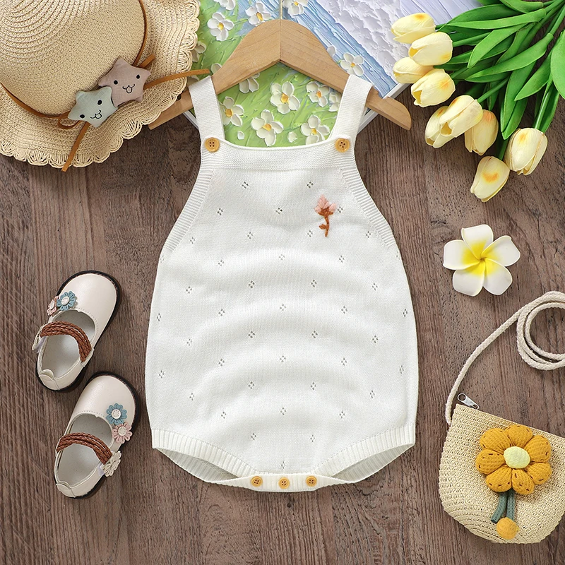 Body floral sin mangas para niña recién nacida