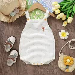 Body floral sin mangas para niña recién nacida