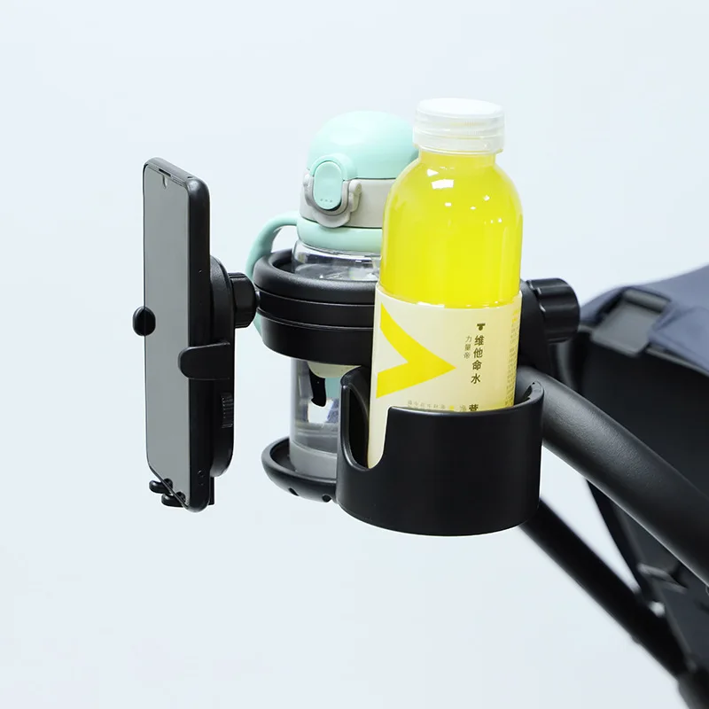 Portavasos para cochecito con soporte móvil y ajuste universal - imagen 3