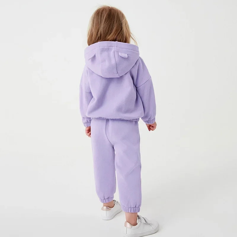 Conjunto invierno lana para niña: chaqueta y pantalón cálidos - imagen 3