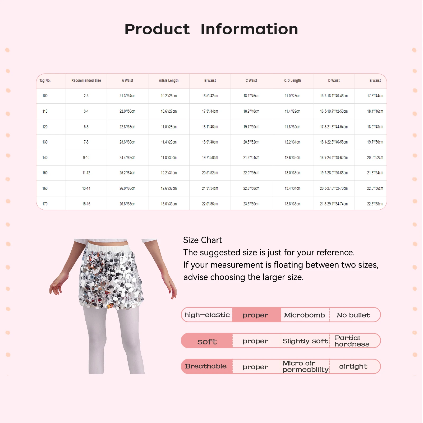 Falda tutú con lentejuelas brillantes para niñas – cintura elástica - imagen 4