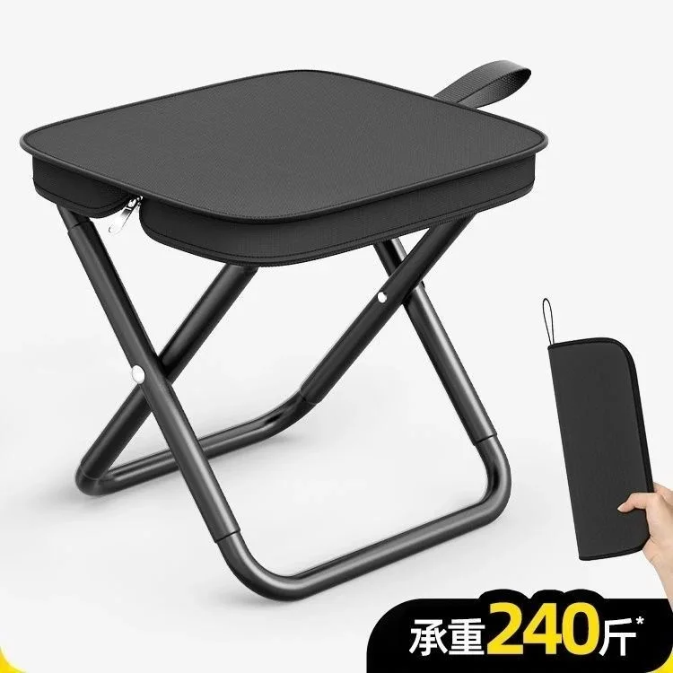 Silla plegable portátil ultraligera con asa para camping y picnic - imagen 4
