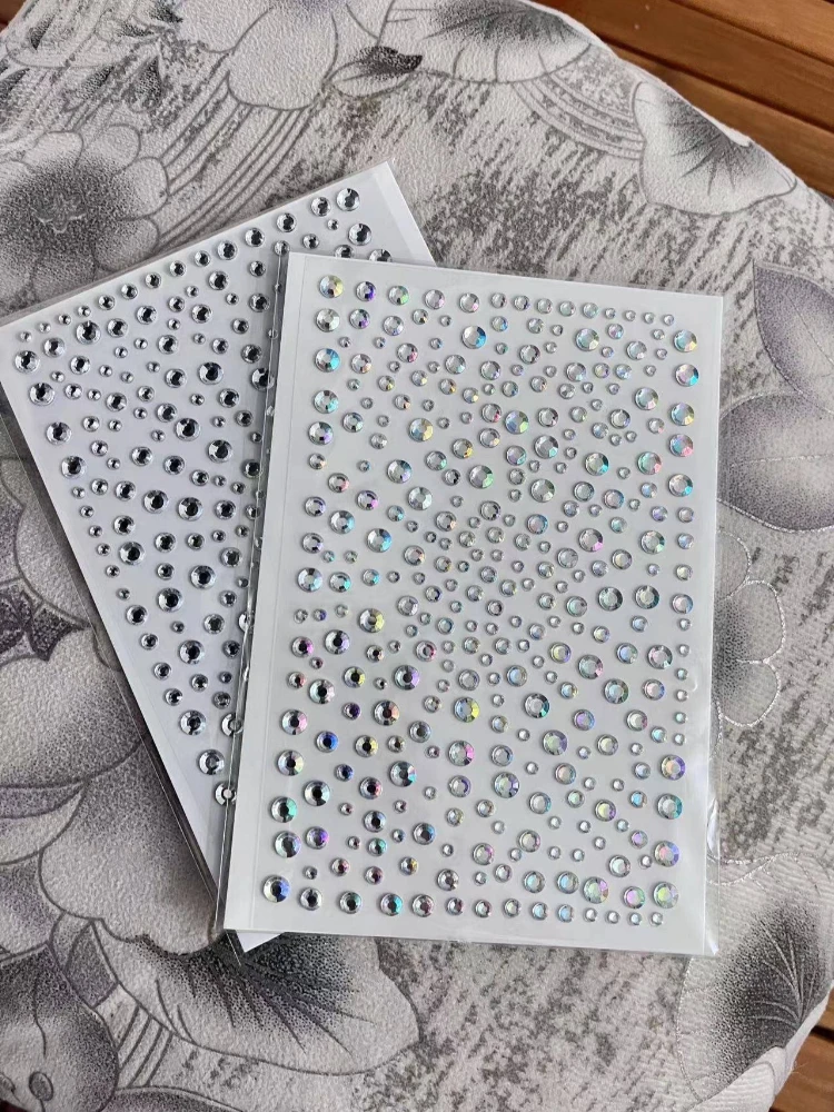 Hoja de pegatinas de diamantes acrílicos mini gemas para manualidades - imagen 2