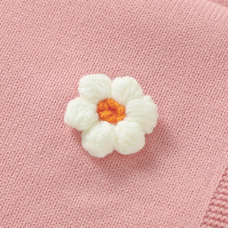 Manta bebé punto floral acolchada para carrito y envoltura suave - imagen 4