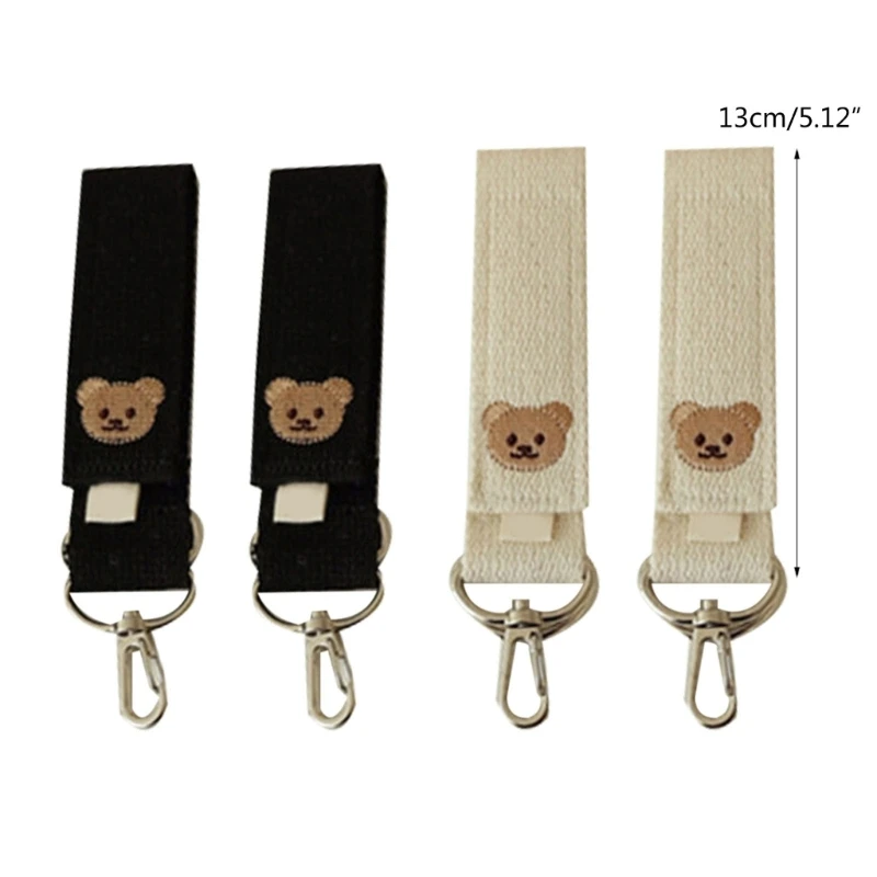 Ganchos para cochecito bebé – Clips sujeción bolsas pañales - imagen 3