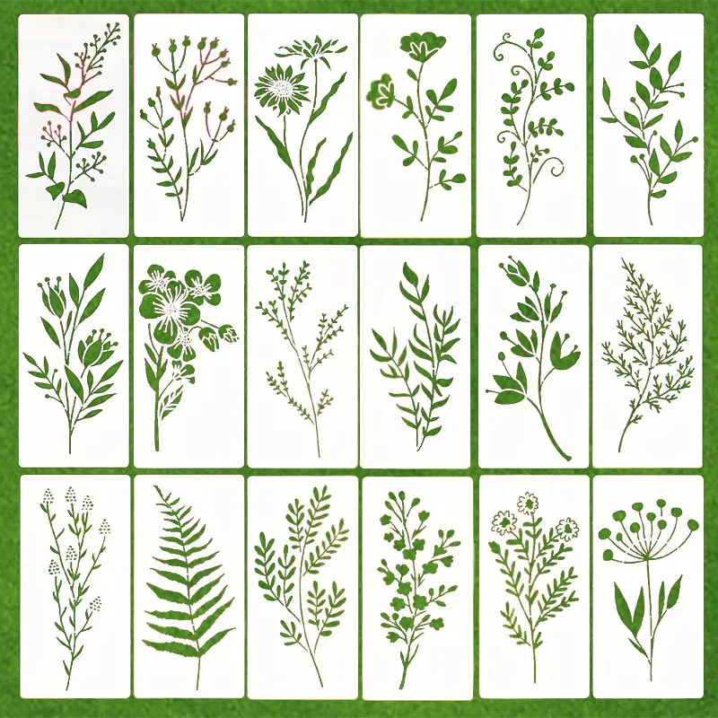 Plantillas florales impermeables reutilizables para manualidades - imagen 2