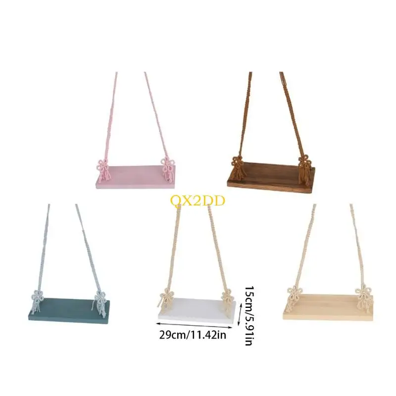Asiento columpio de madera para recién nacidos, suave y seguro - imagen 4